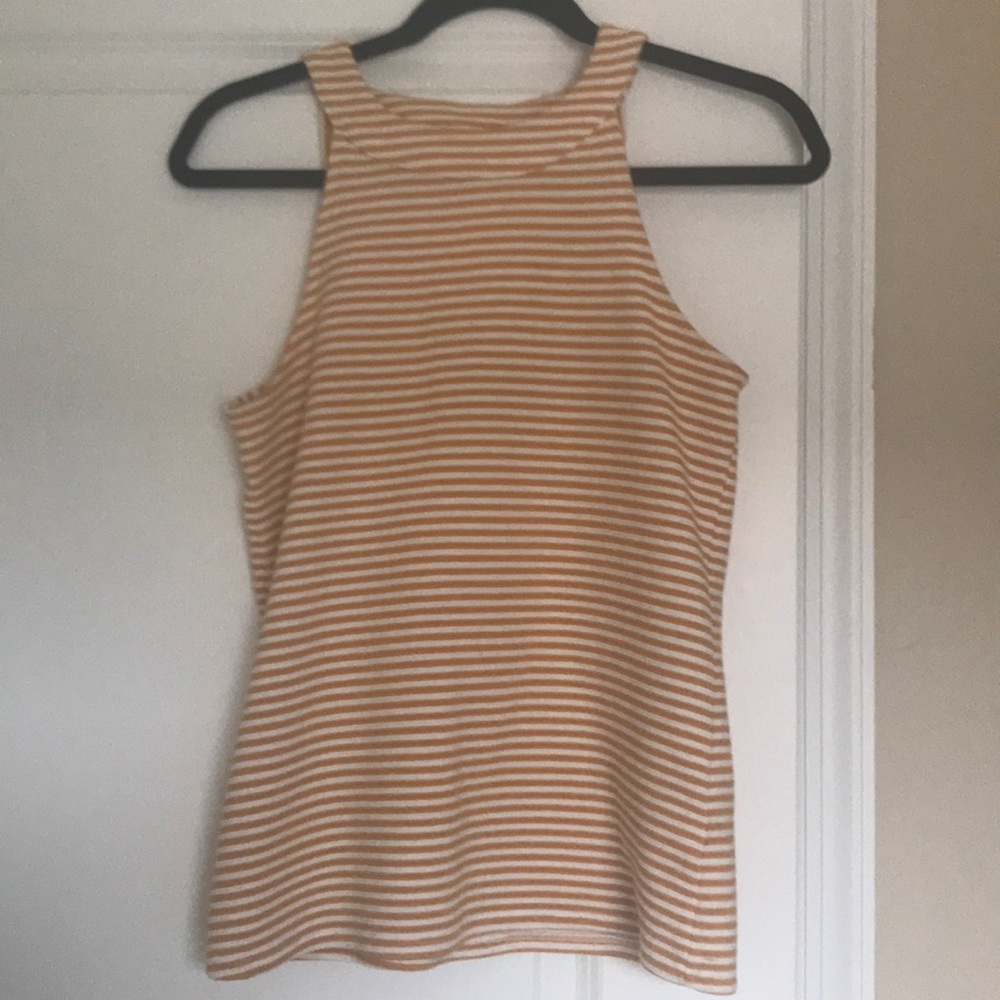 Gold Anthropologie Tank